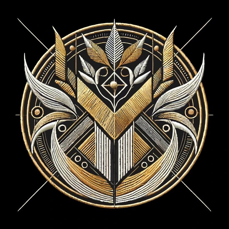 Geometric Tribal Emblem Design
