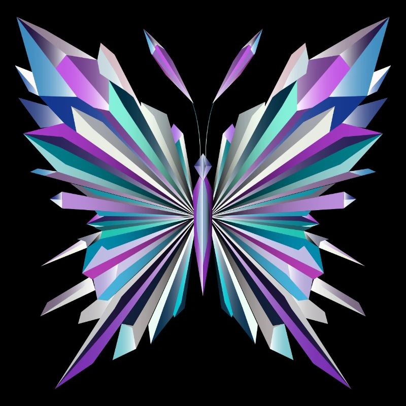 Fascinating geometry – abstract butterfly