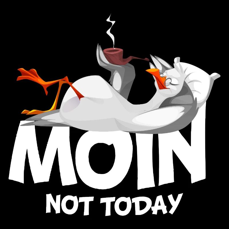 Moin Möwe Vogel Hafen Küste Faul