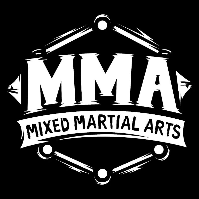Logo octogonal MMA - Symbole de l’équipe d’arts martiaux