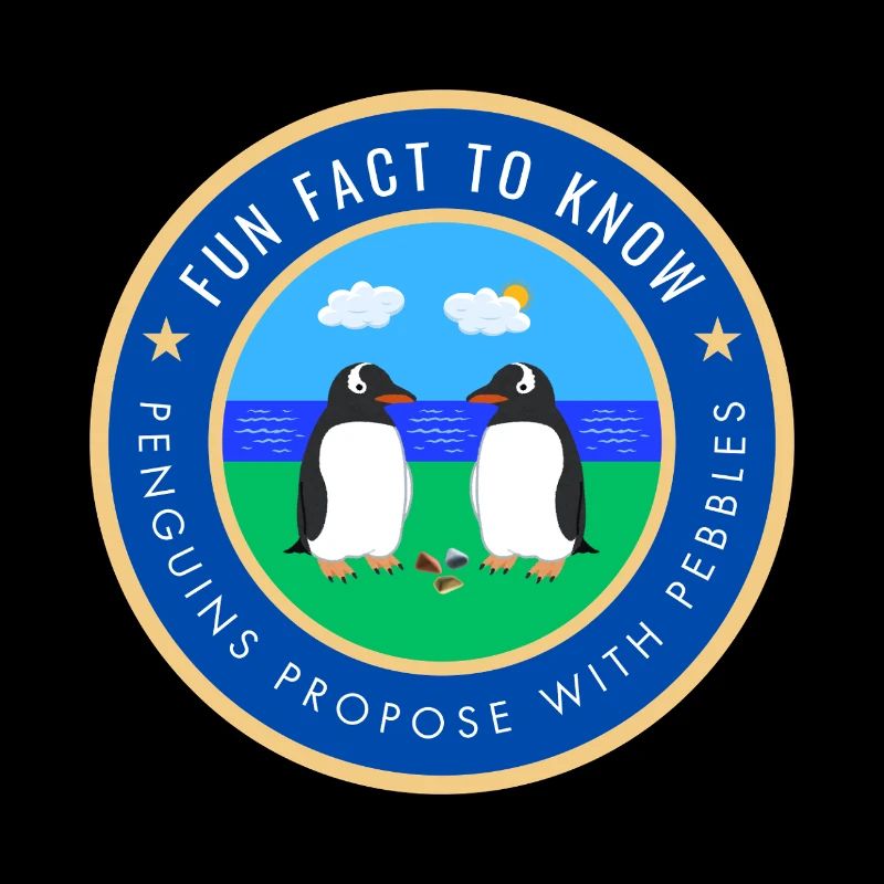 Penguins propose with pebbles