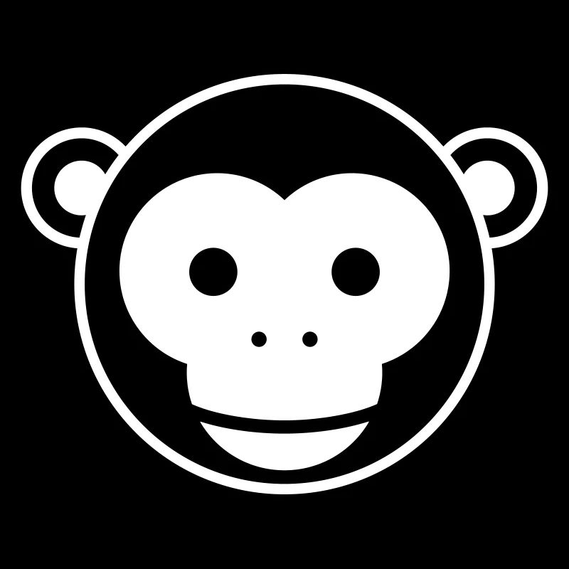 Monkey Head – Cute Monkey Face Cartoon