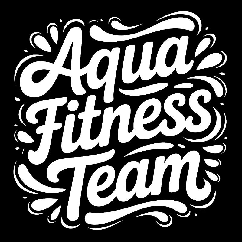 Lettrage d’équipe d’aquaforme