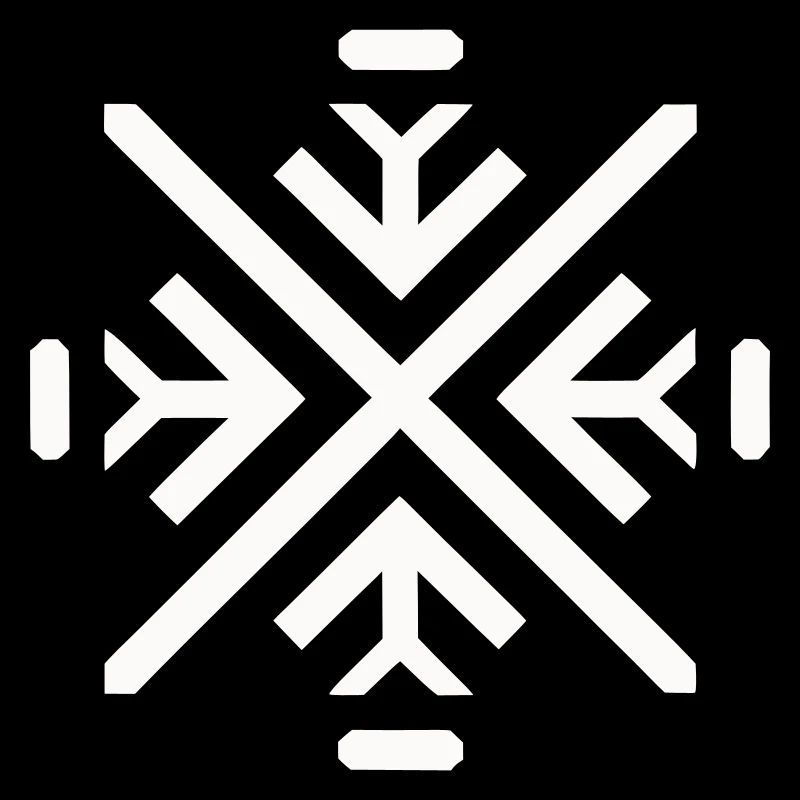 Sleek geometric flake