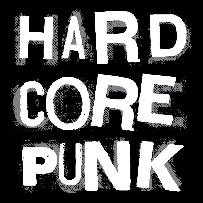 Hardcore Punk Schablone Text