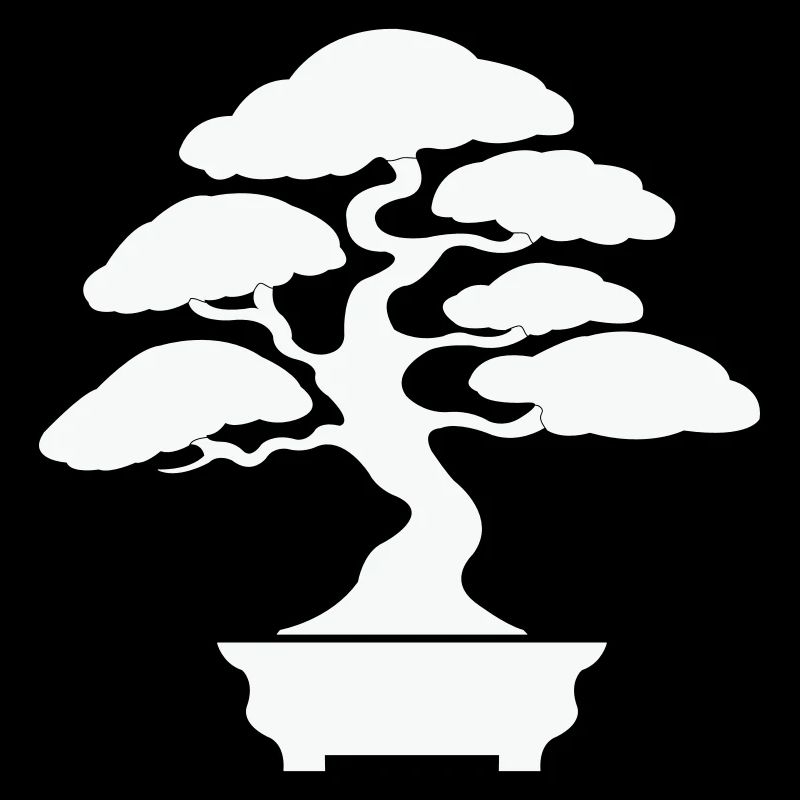 Zen Bonsai Silhouette