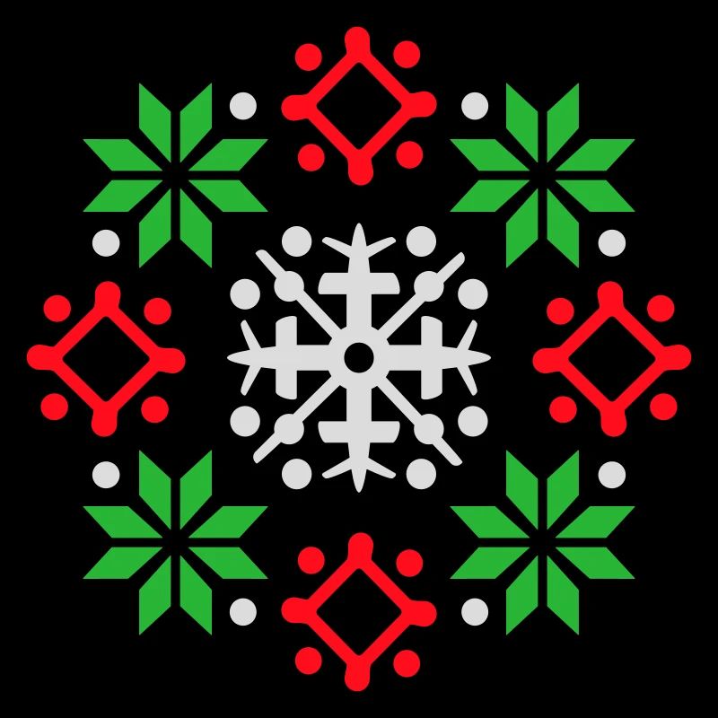 flocons de neige motif Noël pull neige