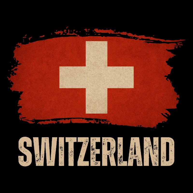 Grunge-Flagge der Schweiz, Schweizer Stolz