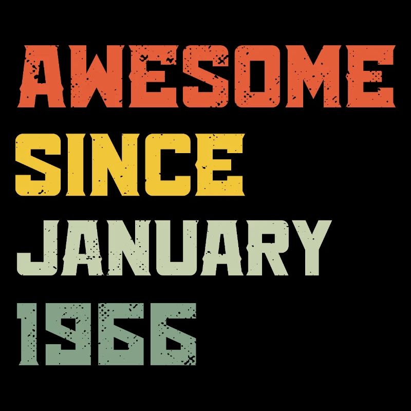 Awesome Since January 1966 Birthday Gift