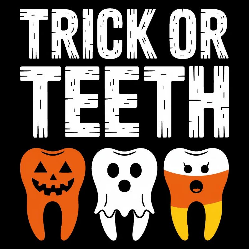 Trick oder Teeth Halloween-T-Shirt