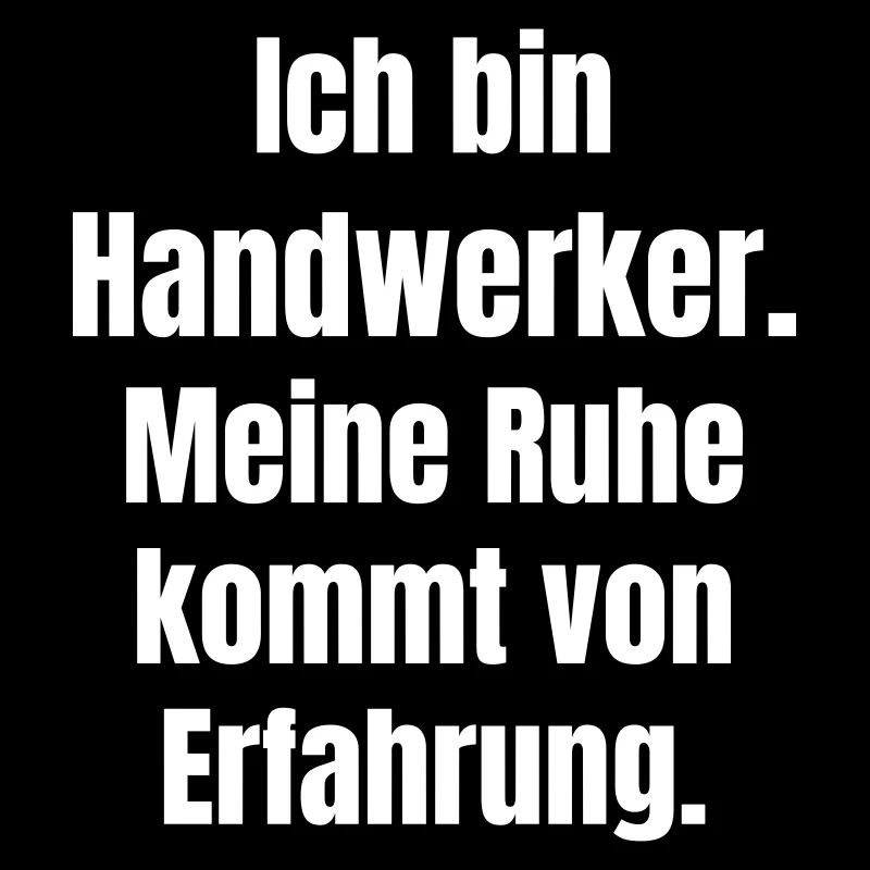 Handwerker Ruhe durch Erfahrung