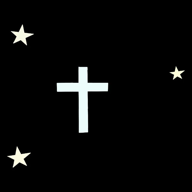 Croix céleste avec étoiles