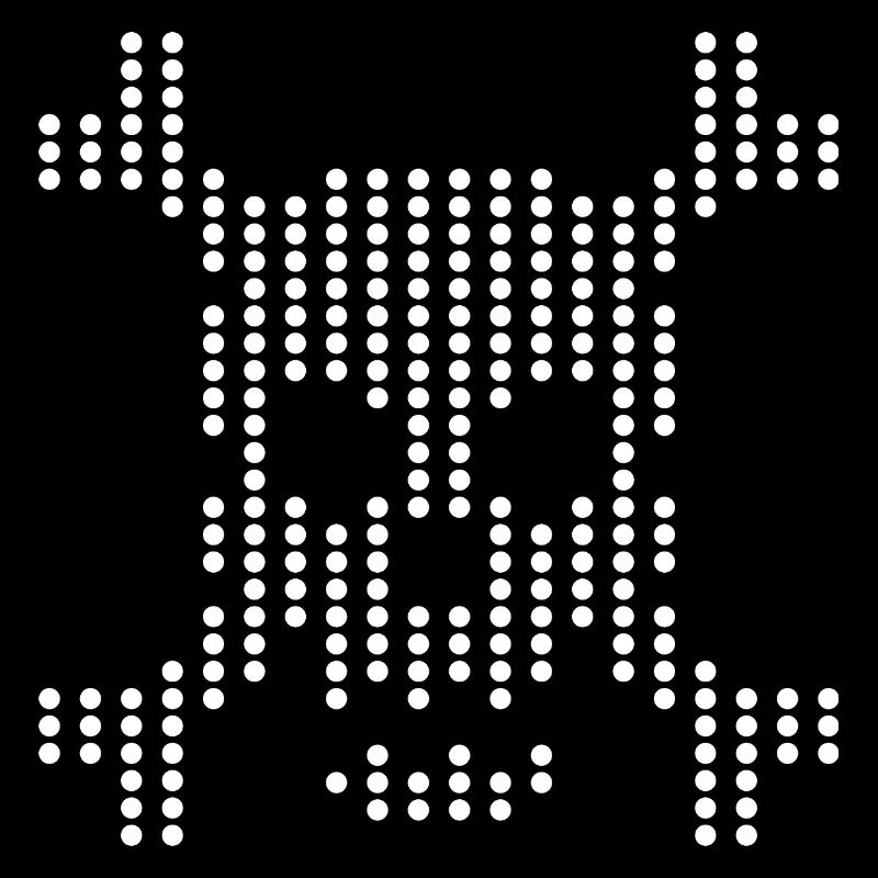 Dotted Skull Halftone