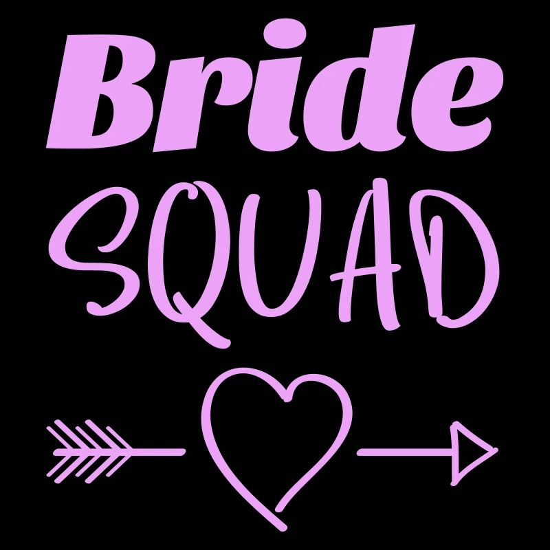 Bride Squad Herz Pfeile Design