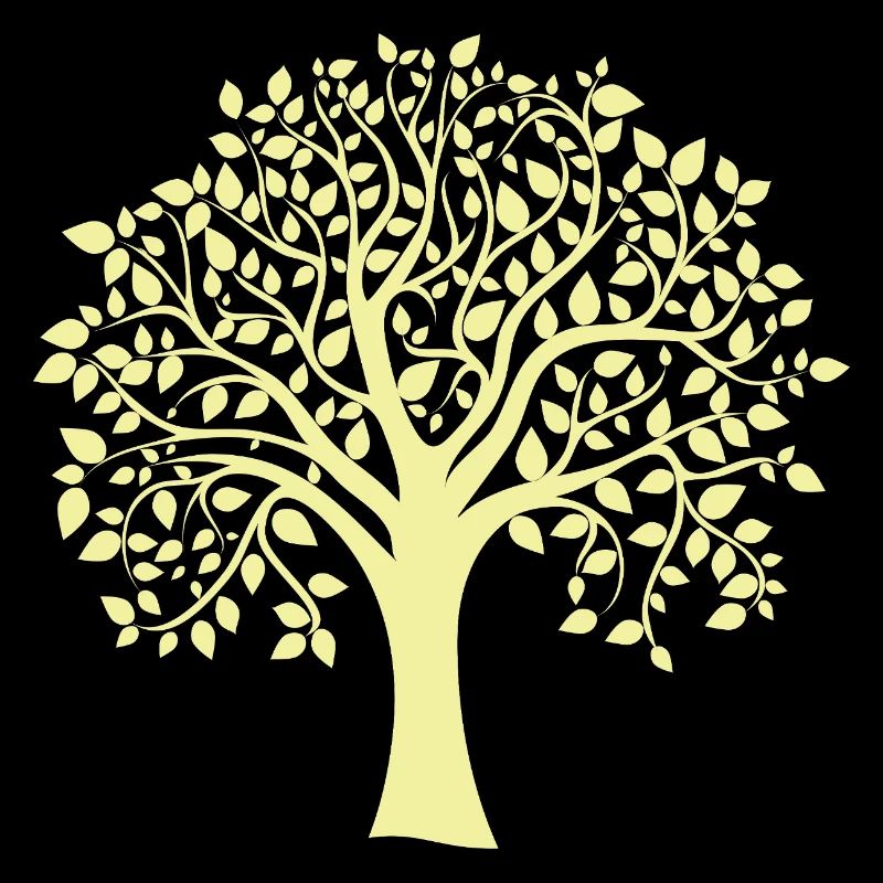 Icon Yellow Jumbo Tree Print Silhouette