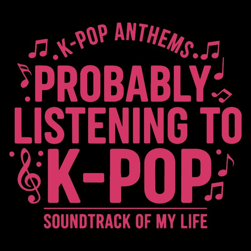 Probablement en train d’écouter la bande originale K-pop de ma vie