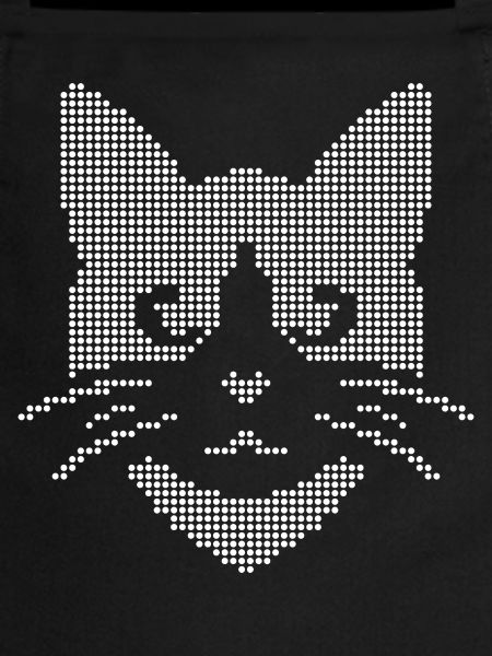 Halftone Cat Face