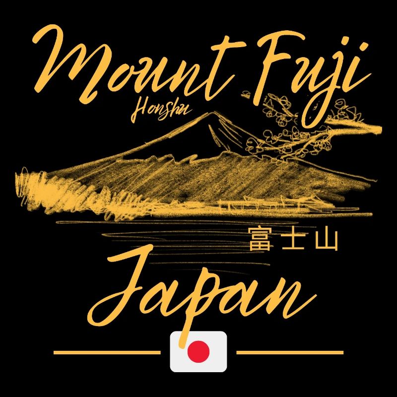 Conception de la mer ensoleillée du mont Fuji