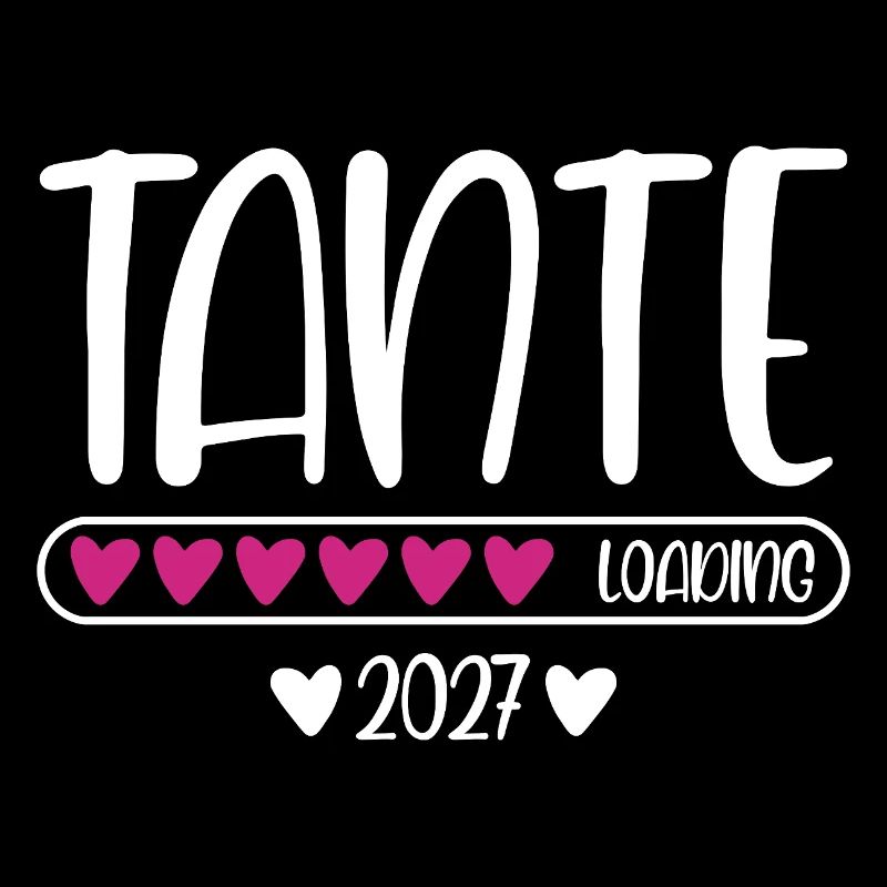 Tante 2027 loading mit Herzchen Ladebalken