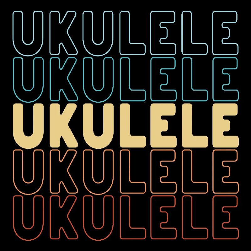 Typographie du ukulélé