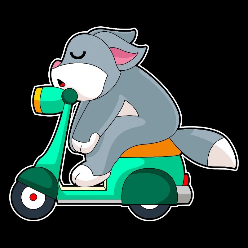 Katze Motorroller