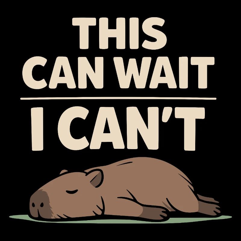 Cute Capybara Stress Reliever, No Stress,