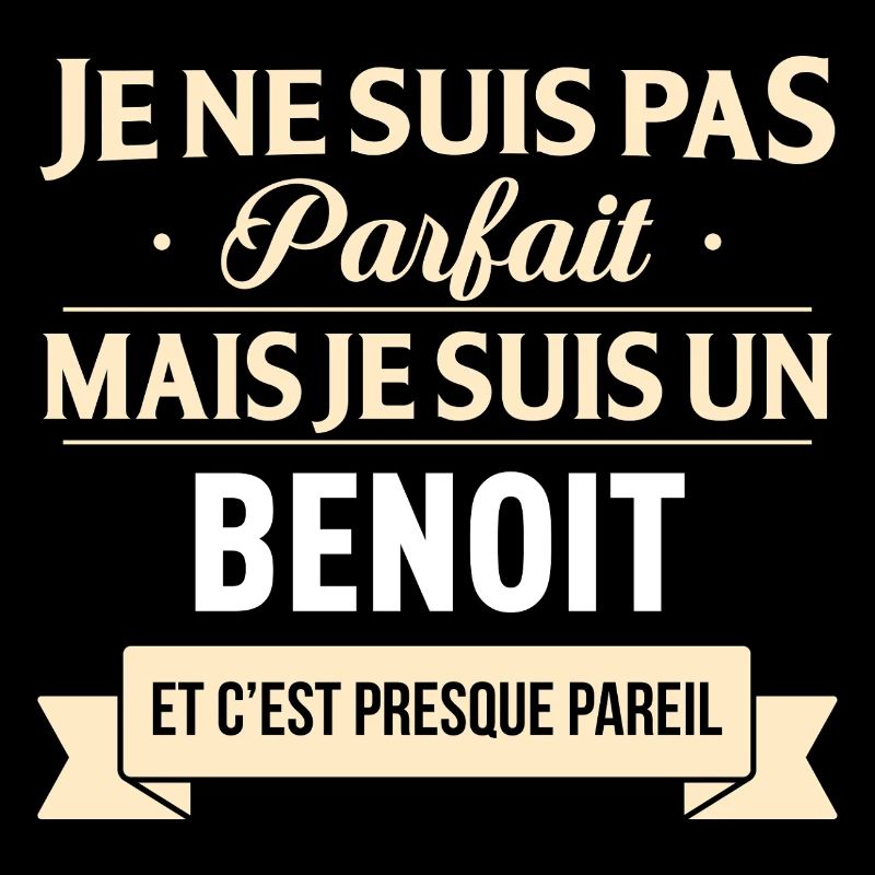 Je Ne Suis Pas Parfait Mais Je Suis Un Benoit E...