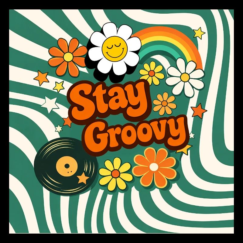 Style fleural rétro