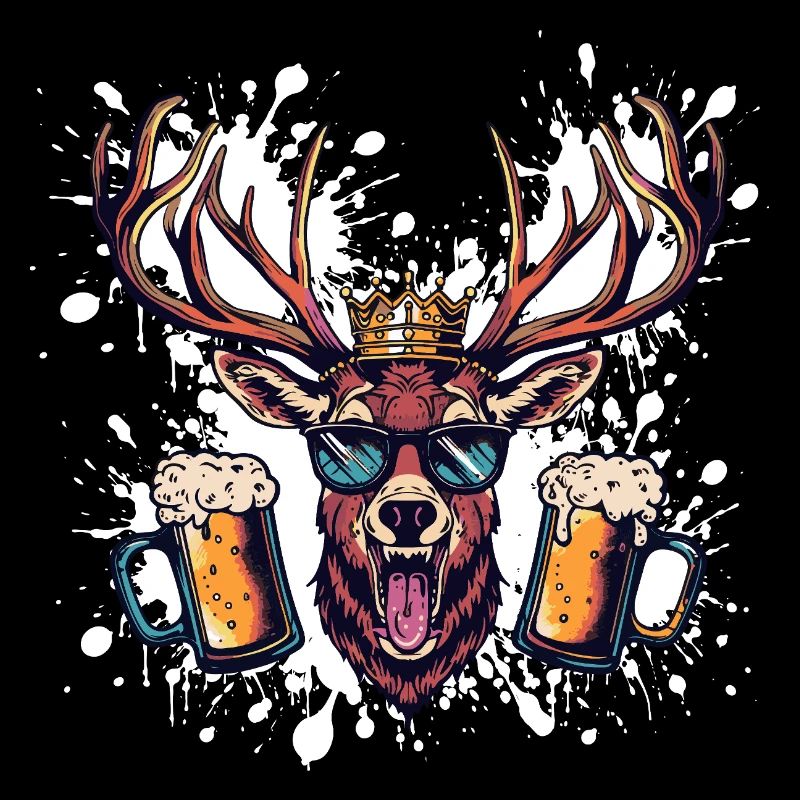 Bière de cerf drôle