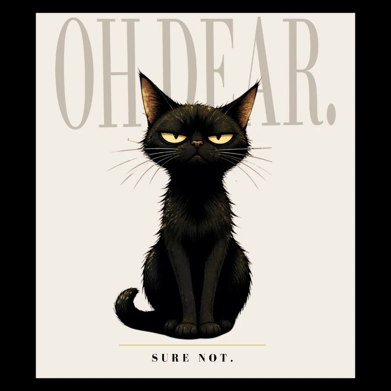 Disappointing. – Sarcastic Black Cat Design