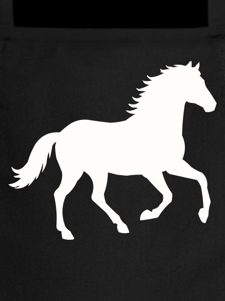 Silhouette d’un cheval sauvage