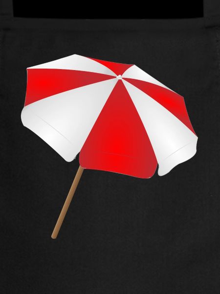 Parasol rouge blanc