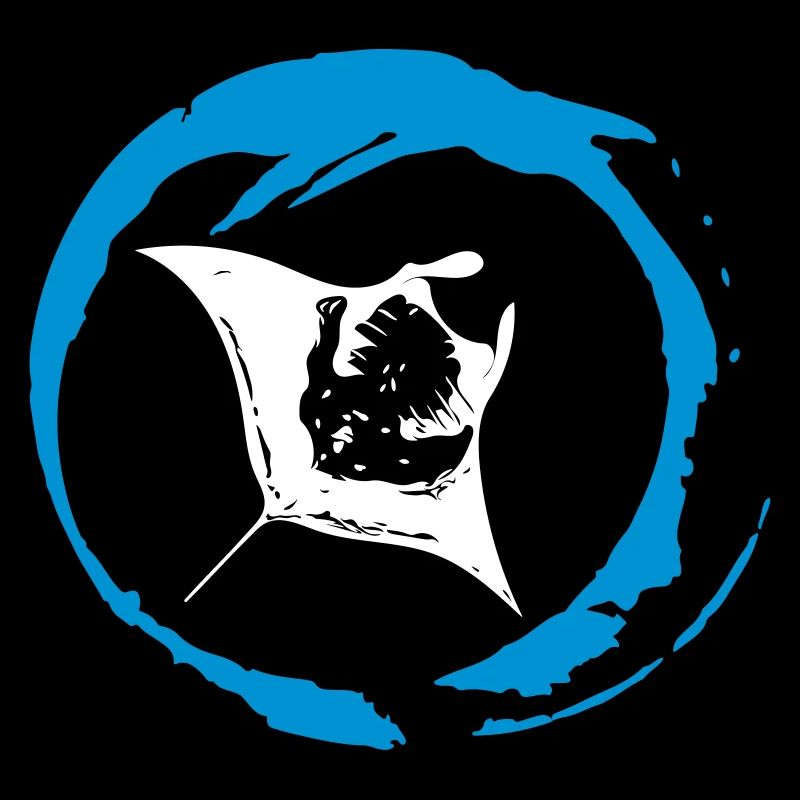 Manta in the bubble circle
