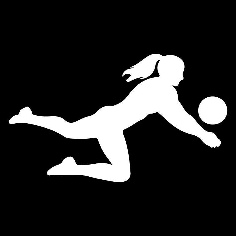 Volleyball player silhouette