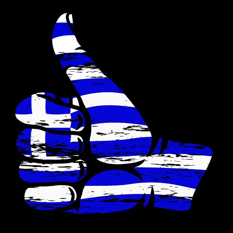 Drapeau de la Grèce OK Symbole utilisé