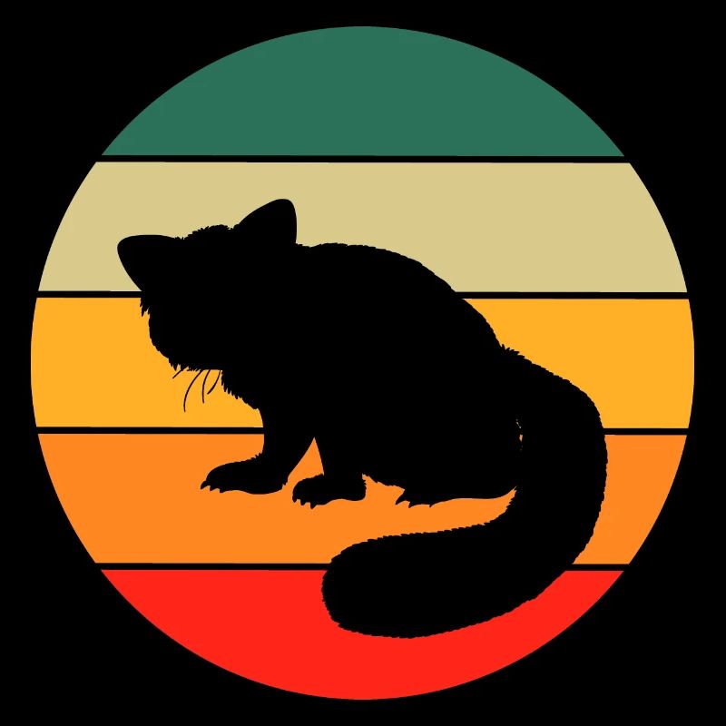 Panda rouge rétro