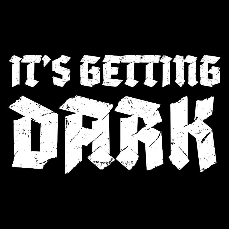 C’est Getting Dark Graffiti design typographique