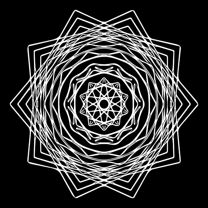 Geometric Square Square Mandala Shape