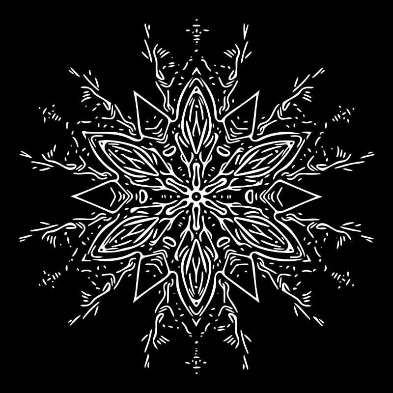 Mandala Flower Pattern Lines Forme abstraite