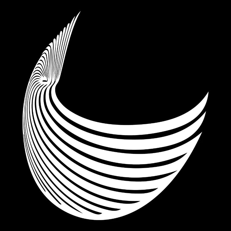 Geometric stripe wing