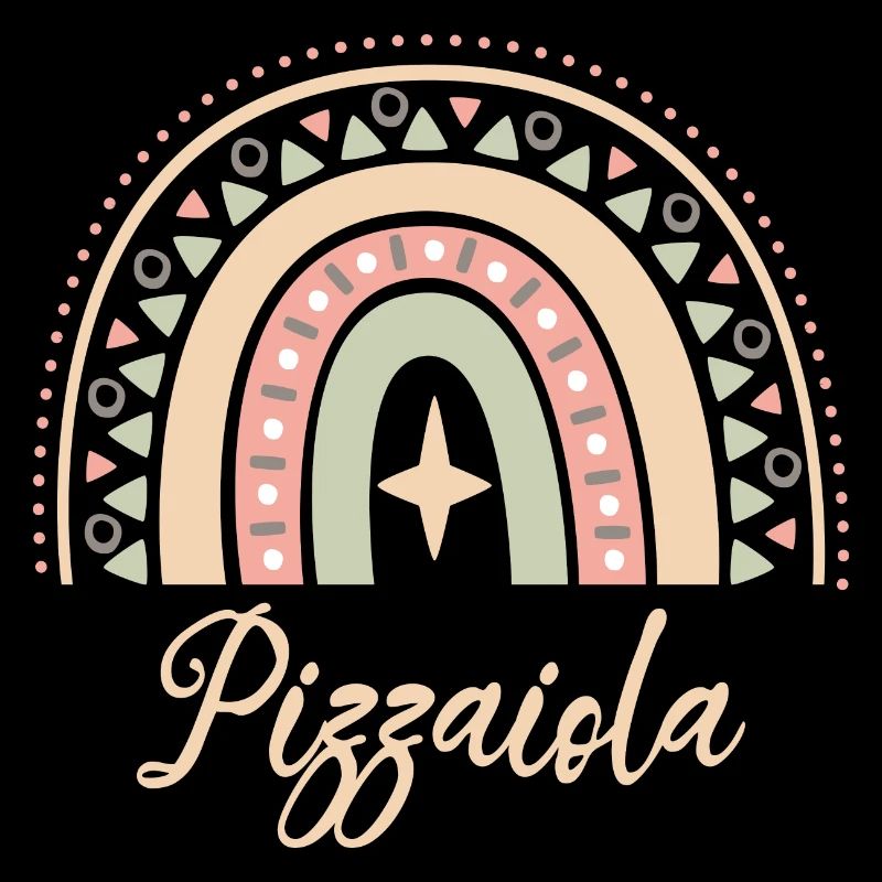 Cadeau Pizzaiola. Boho Rainbow pizzaiola.