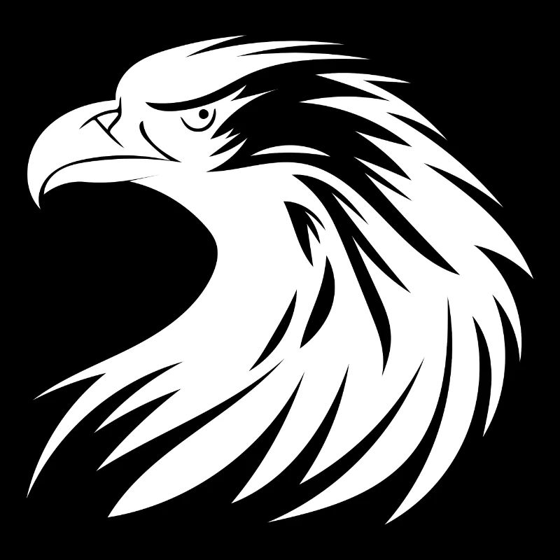 Beau logo Eagle dans le style tatouage