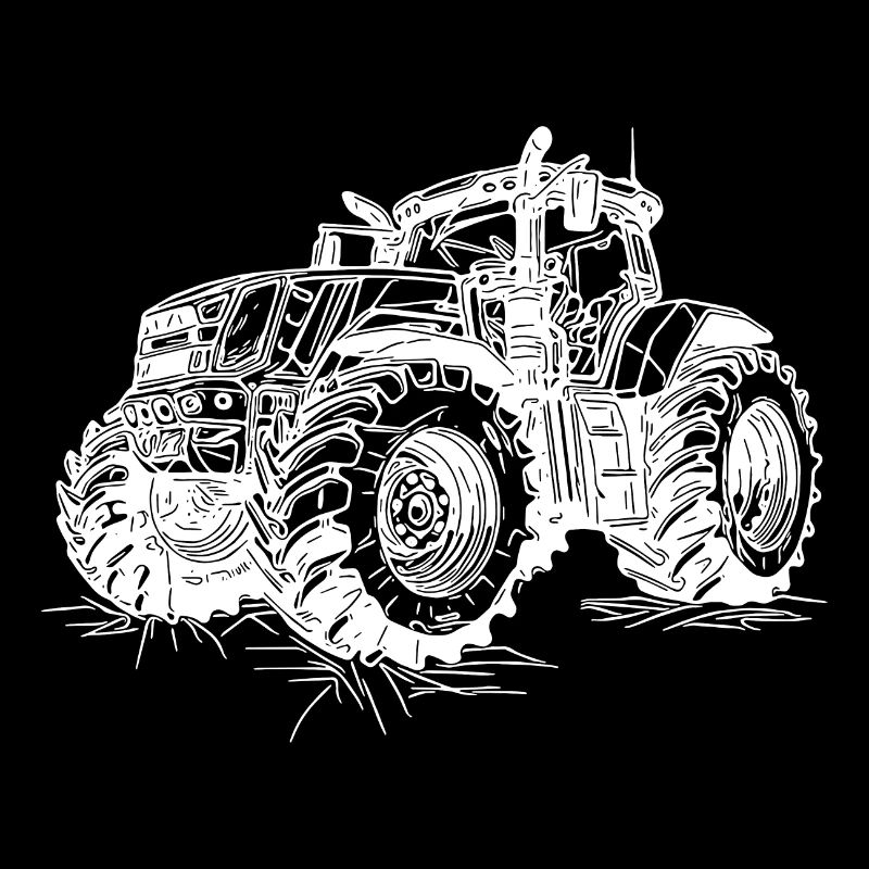 Große Acker Zugmaschine Farm Ernte Traktor