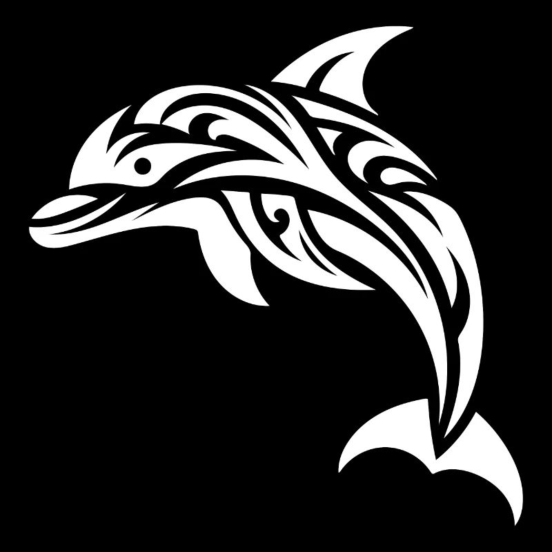 Cute Jumping Tattoo Dolphin Bottlenose dolphin