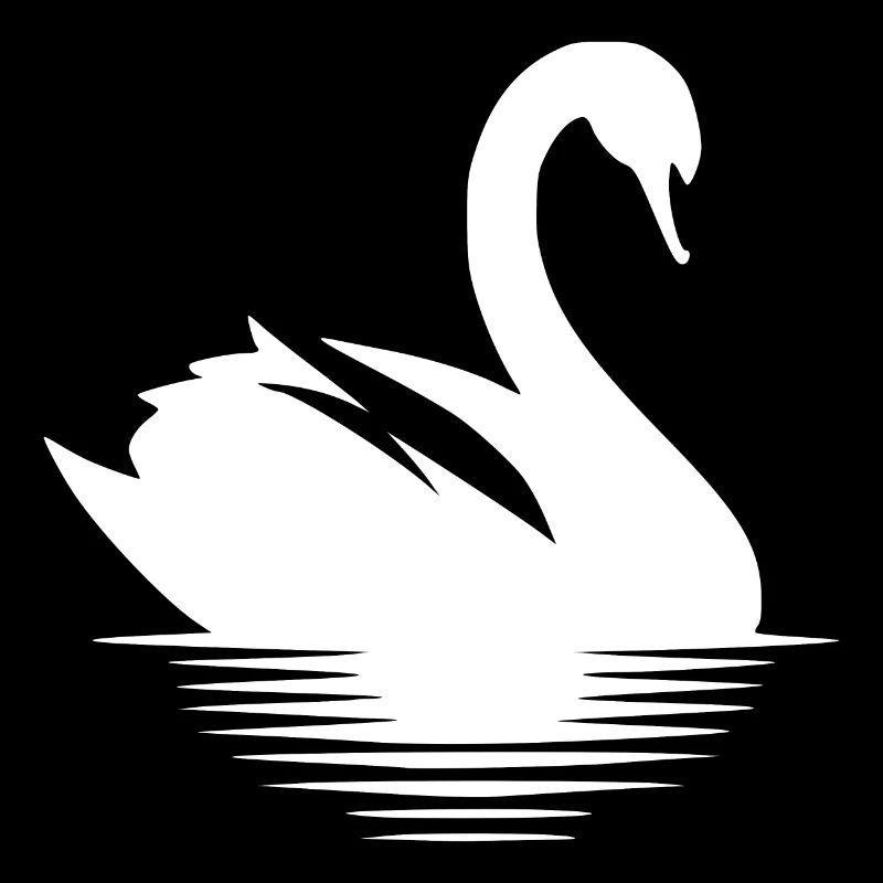 Stolzer Schwan Wasservogel Portrait