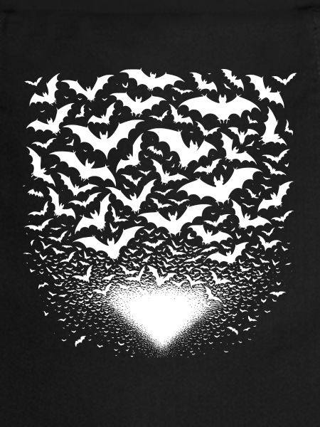 Huge swarm of bats