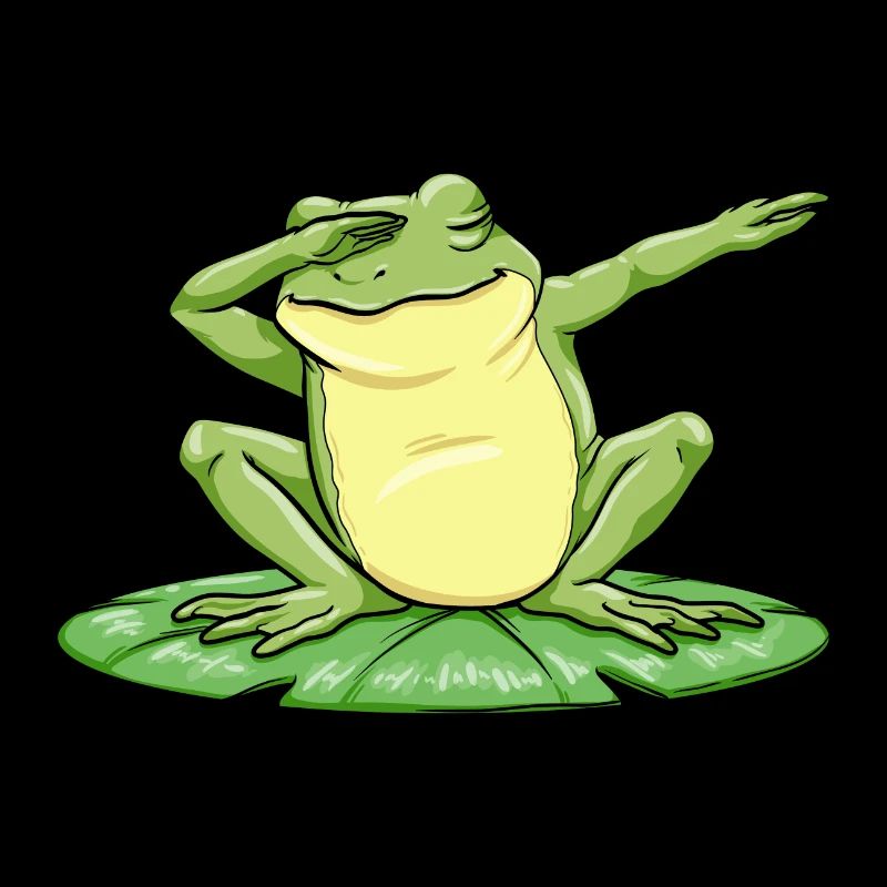 Frog on leaf at the Hip Hop Dance Dab