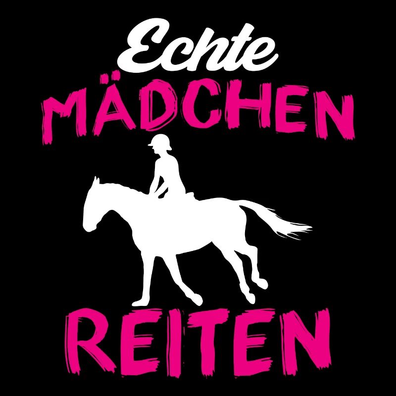 Echte mädchen reiten