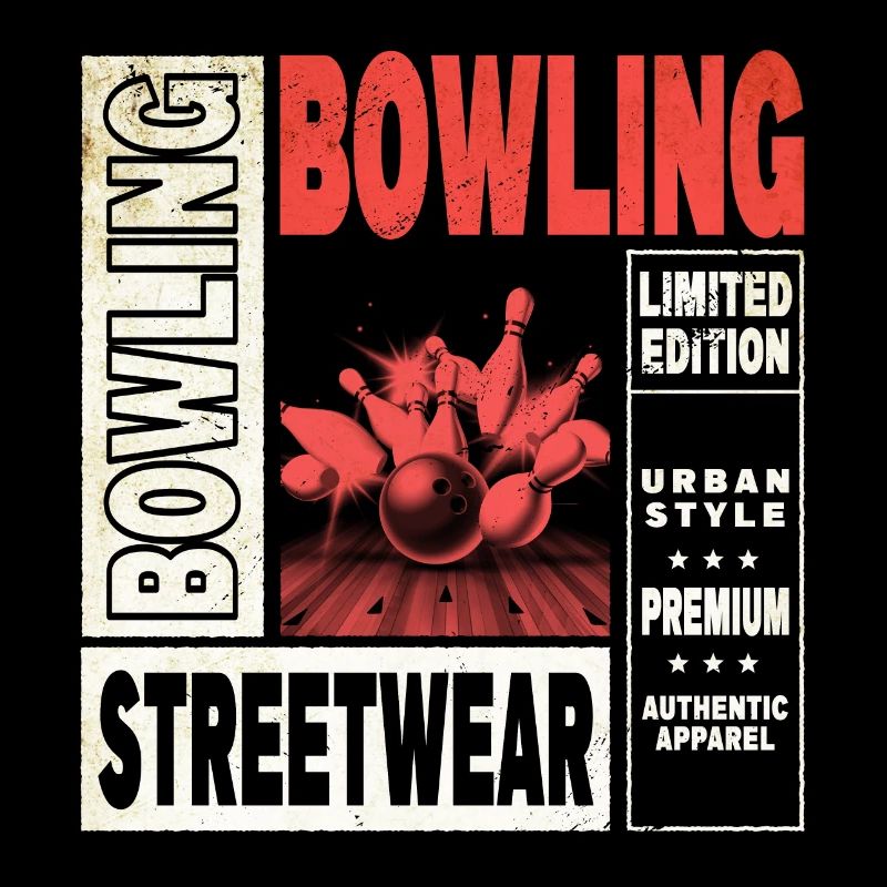 Bowling Bowling Bowling Ball Quilles Joueurs de bowling