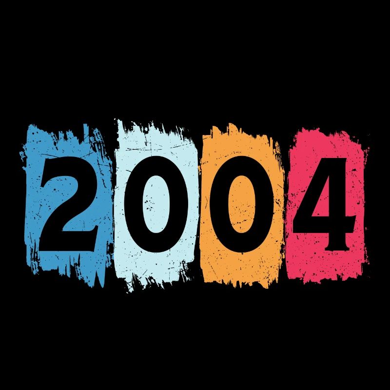 T-shirt rétro 2004 04 millésime 2004
